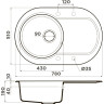 Мойка OMOIKIRI MANMARU 78-GR Artgranit/leningrad grey 4993360